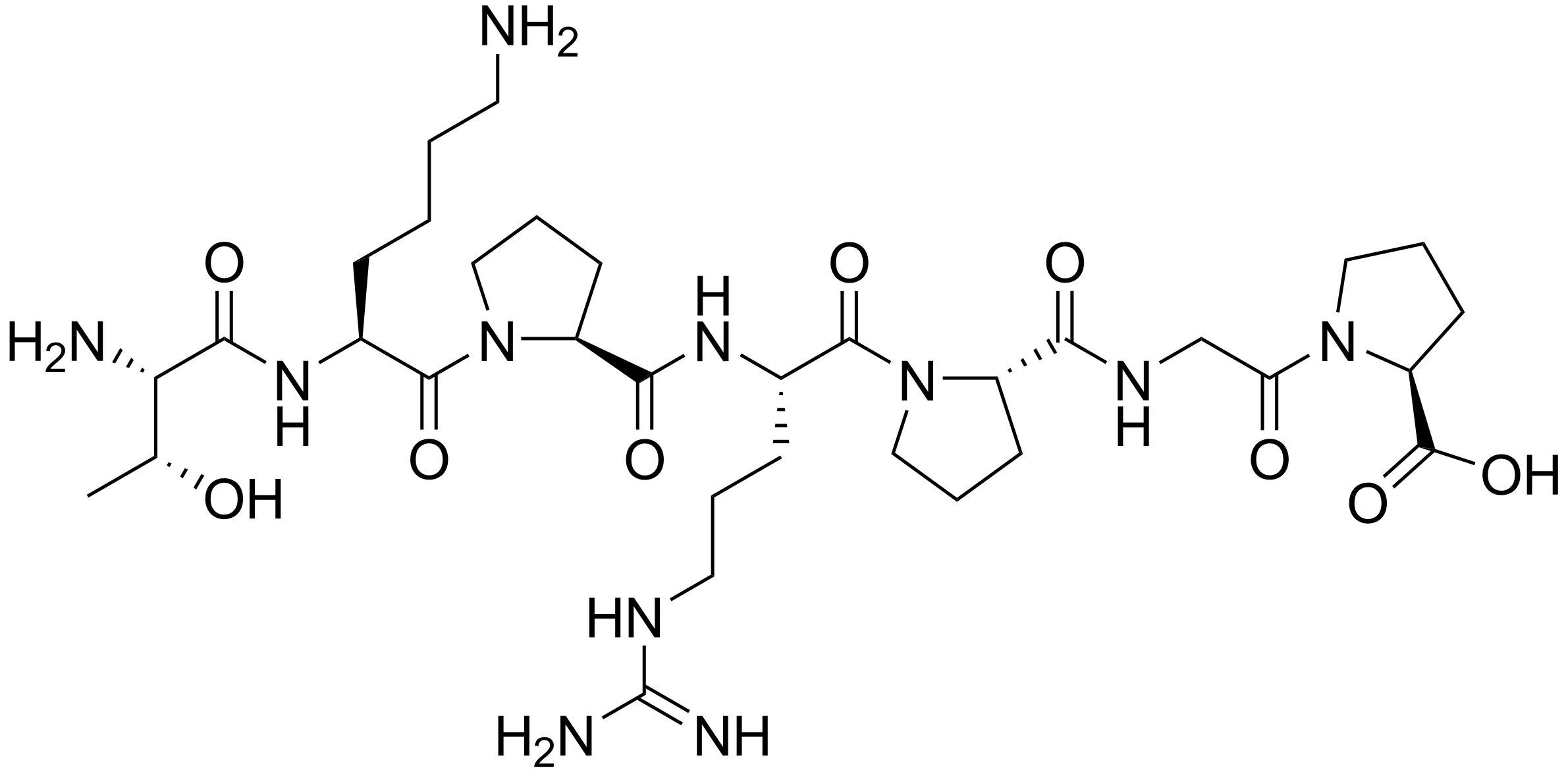 Selank heptapeptide chemical structure